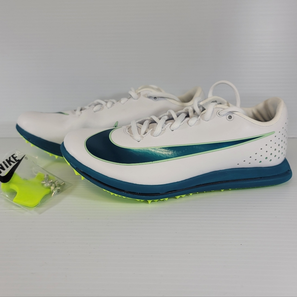 Nike Triple Jump Elite 3 White Electric Algae Spikes Men's Size 9 HV6425-100 - Picture 2 of 10